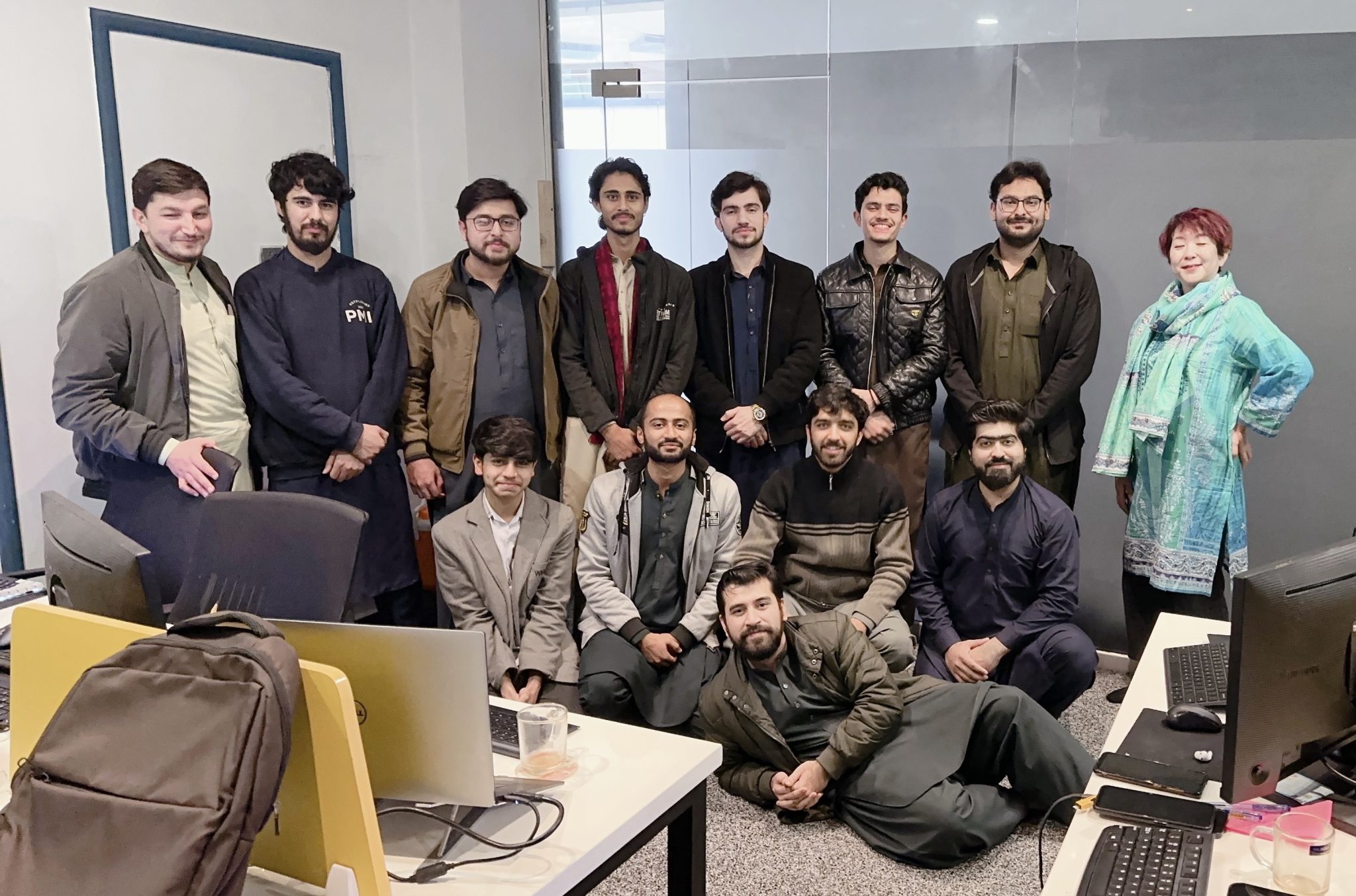 ZehnStudio26 team group photo at the Peshawar, Pakistan office